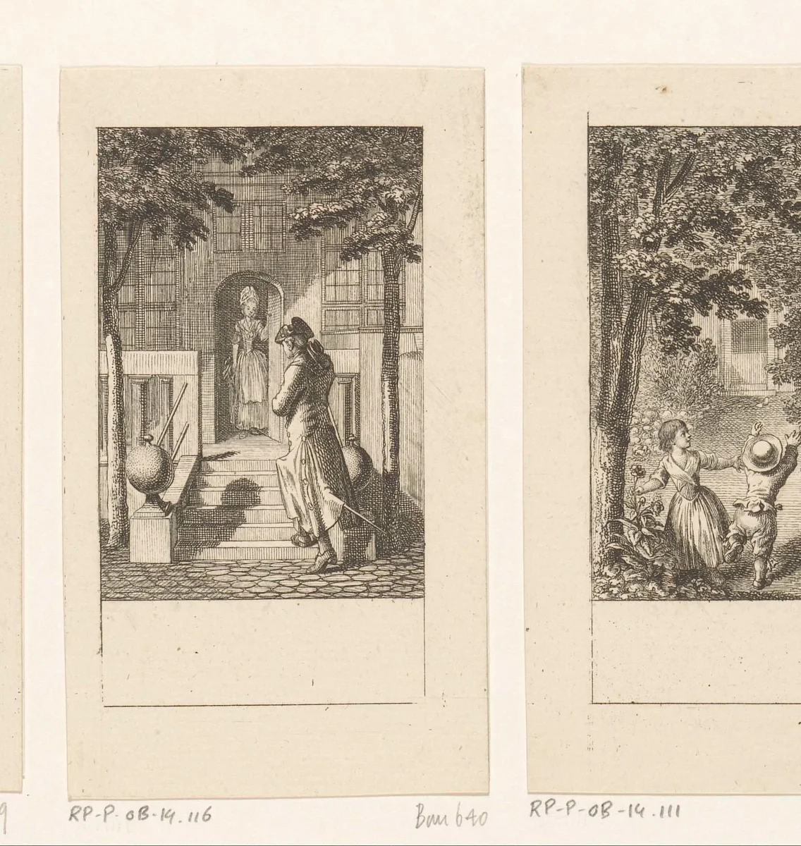 Man komt terug van een reis by Daniel Nikolaus Chodowiecki, print, 1779