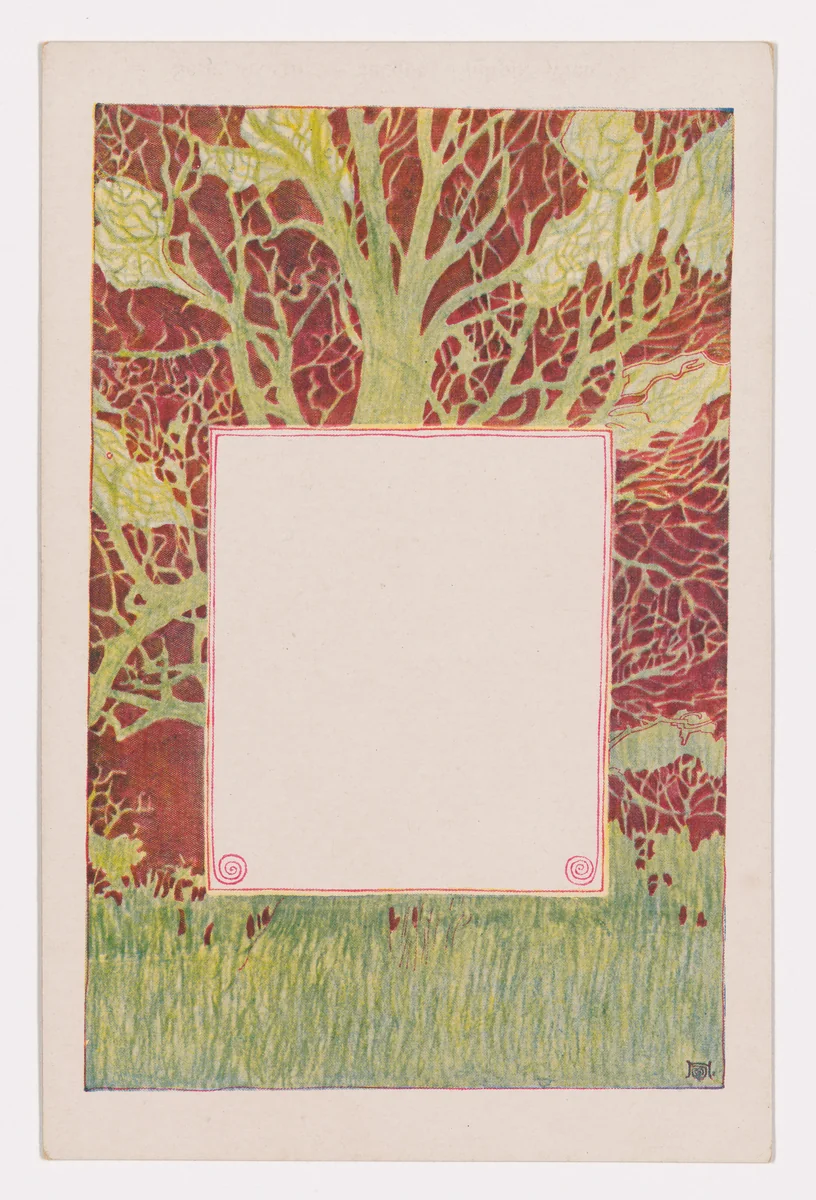 Wiener Künstler-Postkarte Serie 33/7 by Josef Hoffmann, design, 1898