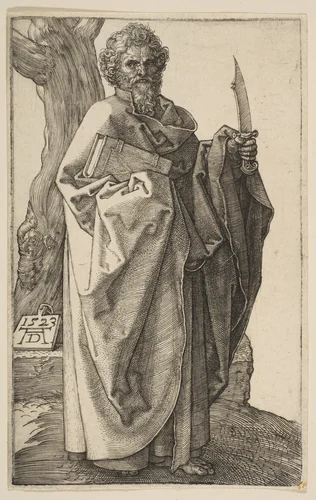 Saint Bartholomew by Albrecht Dürer, print, 1523