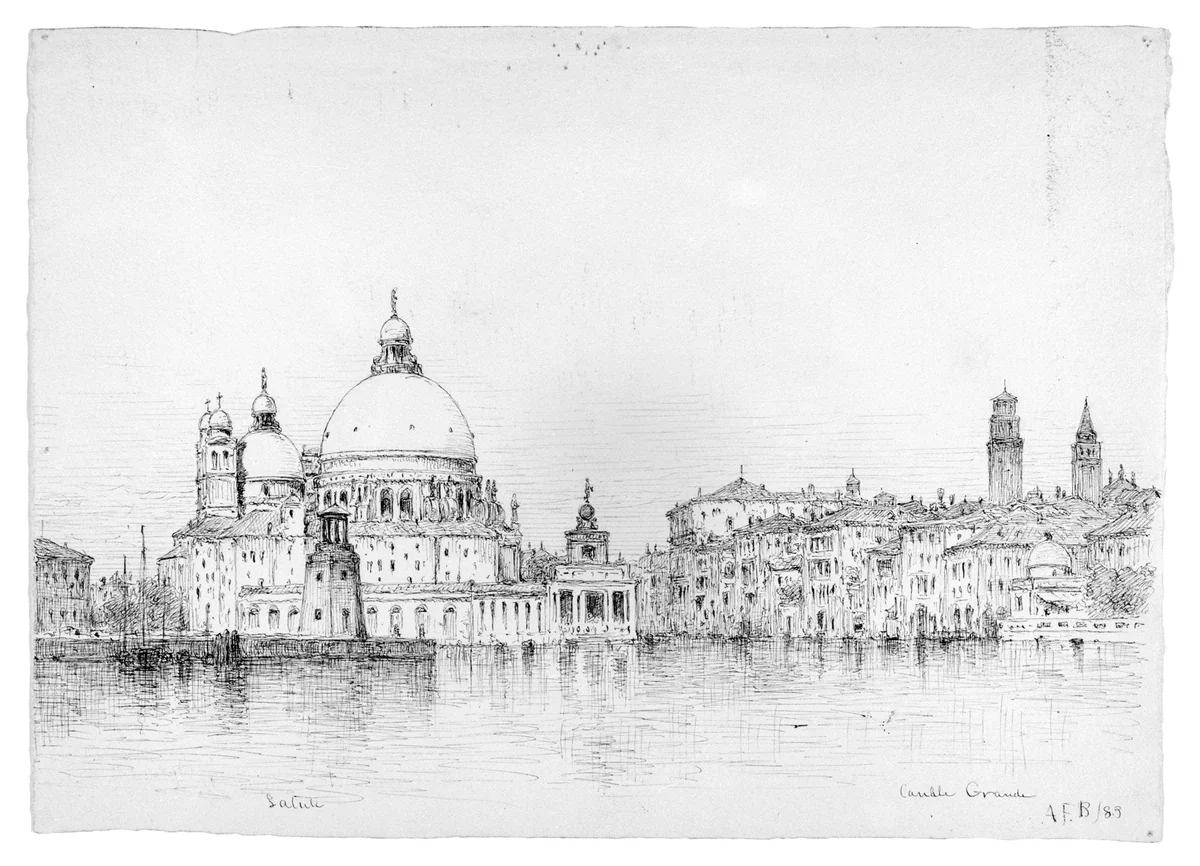 Santa Maria della Salute, Venice by Andrew Fisher Bunner, artwork, 1883