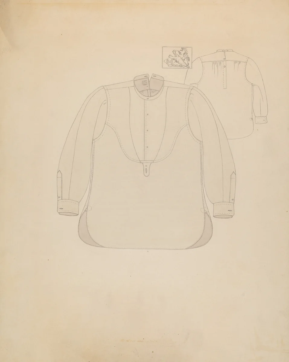 Shirt by Virginia Berge, index of american design, 1937