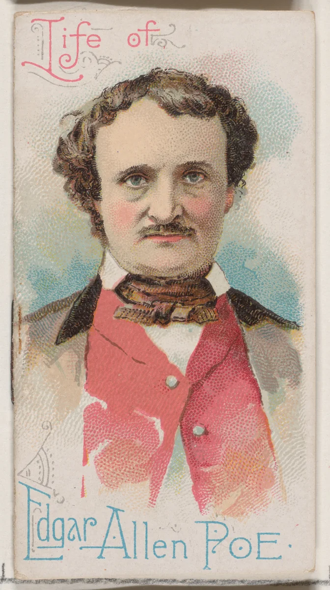 History of Edgar Allan Poe, from the Histories of Poor Boys and Famous People series of booklets (N79) for Duke brand cigarettes by W. Duke, Sons & Co., print, 1888