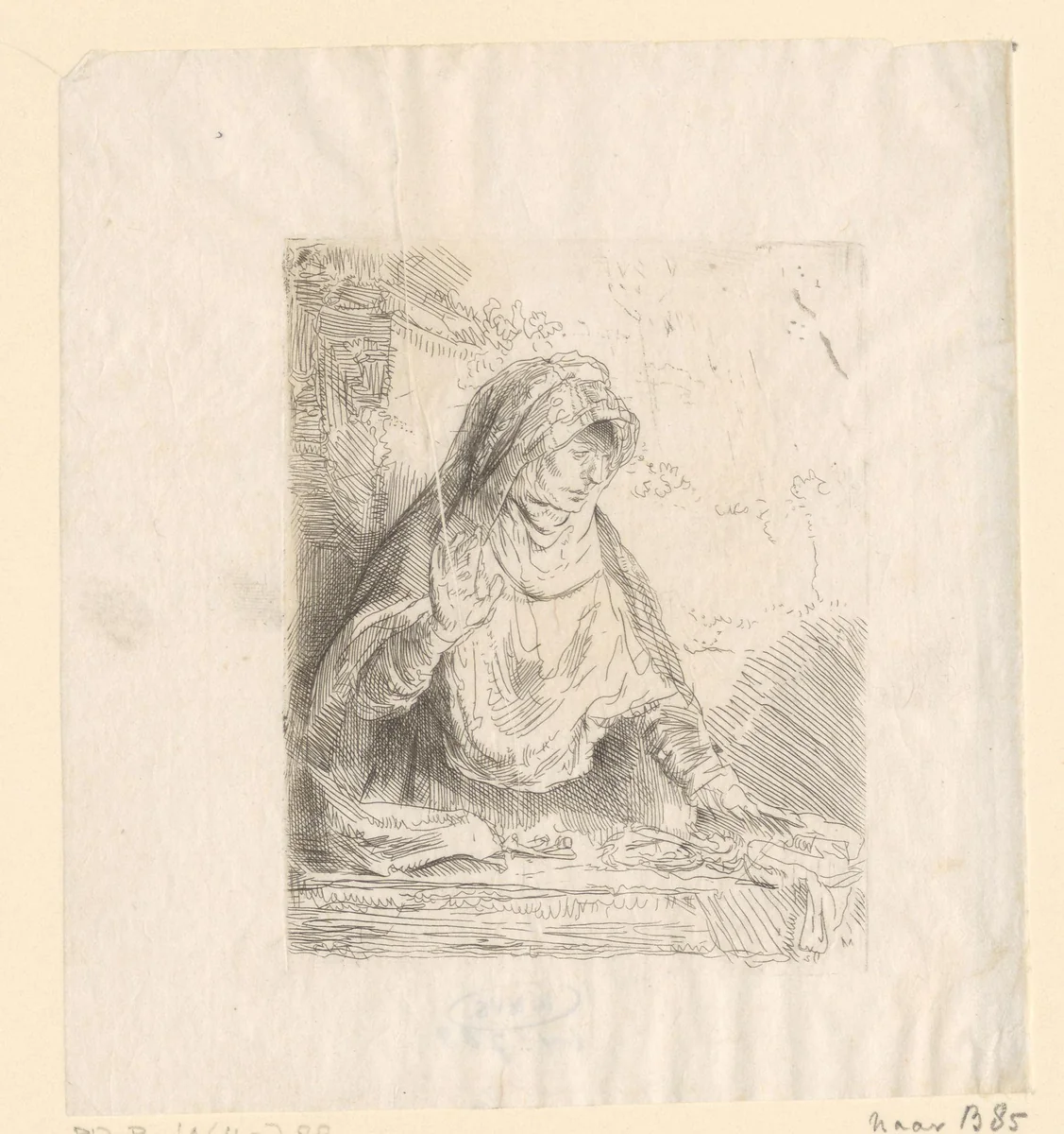 Maria met de passiewerktuigen by William James Smith, print, 1824