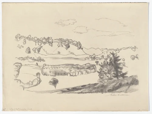 Valley of West Canada Creek by Arthur B. Davies, print, 1924
