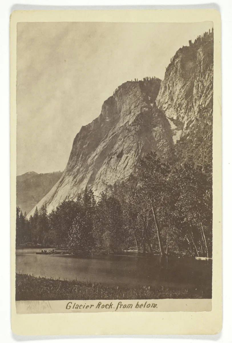 Glacier Rock from below by G. Fagersteen, photograph, 1866-1899