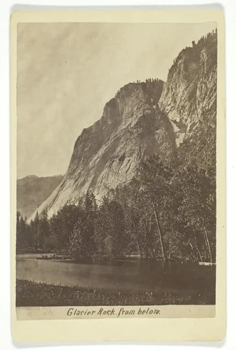 Glacier Rock from below by G. Fagersteen, photograph, 1866-1899