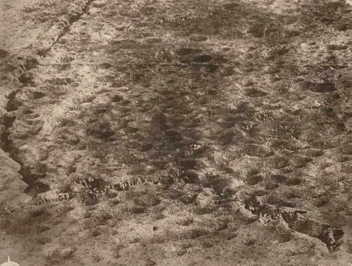 Aerial reconnaissance photograph, World War I by Unidentified Photographer, photograph, 1916