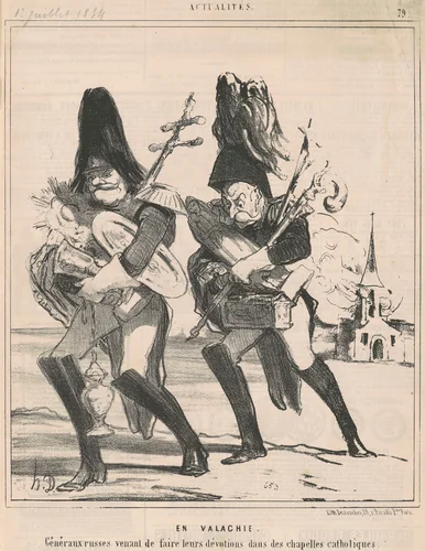 En valachie by Honoré Daumier, print, 1854