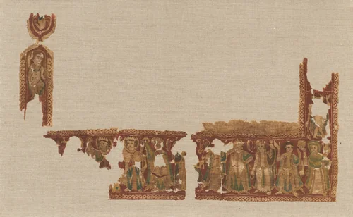 Part of a Gammadion Border by Unknown, textile, 400-599