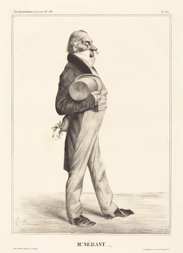 Comte Horace Sébastiani by Honoré Daumier, print, 1833