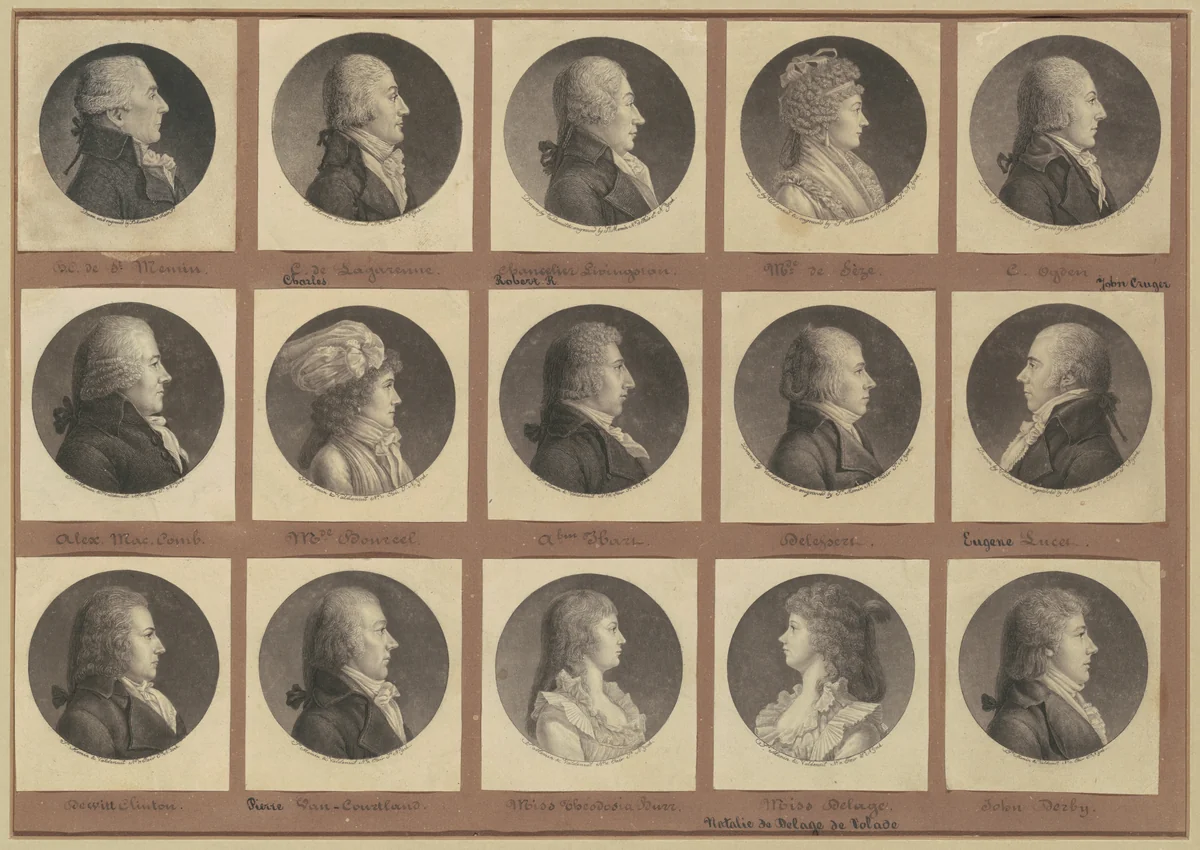 Saint-Mémin Collection of Portraits, Group 1 by Charles B. J. Févret de Saint-Mémin, volume, 1796-1797