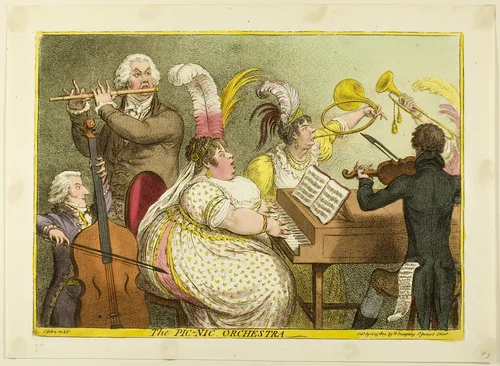 The Pic-Nic Orchestra by James Gillray, print, 1802
