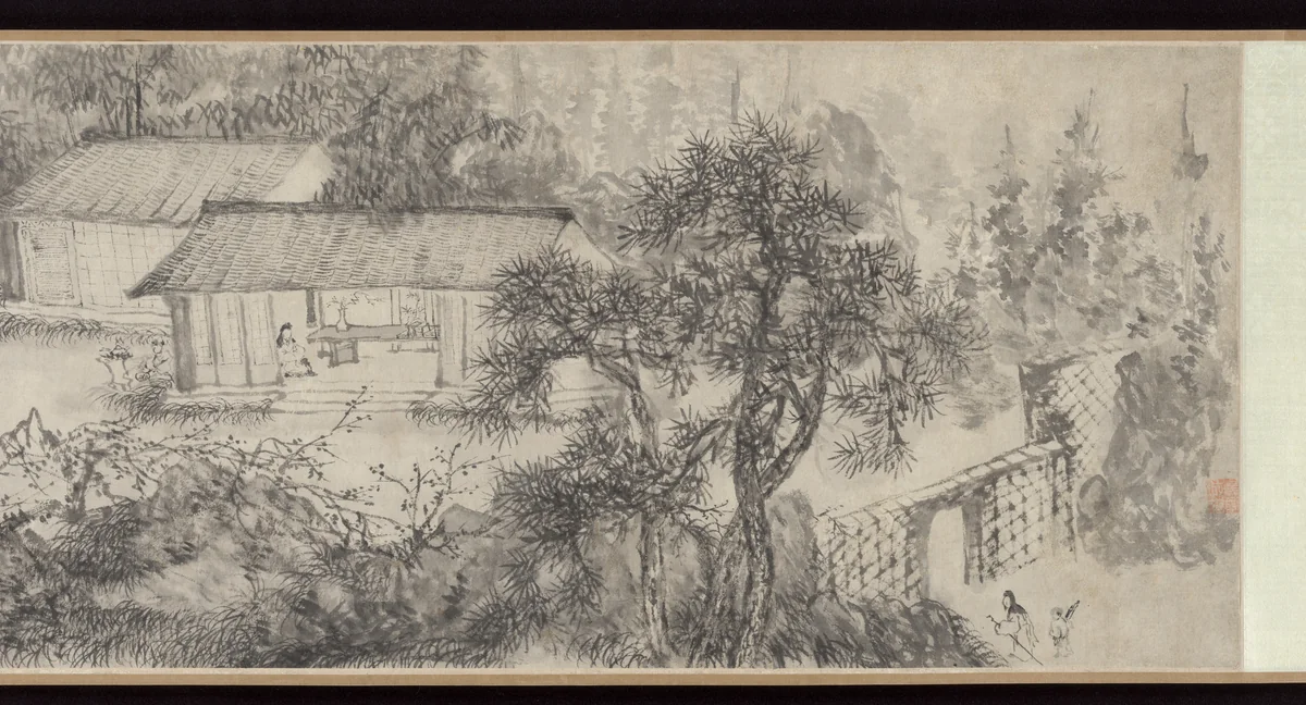 The Studio of Prolonged Soughing by You Yin, painting, 1851
