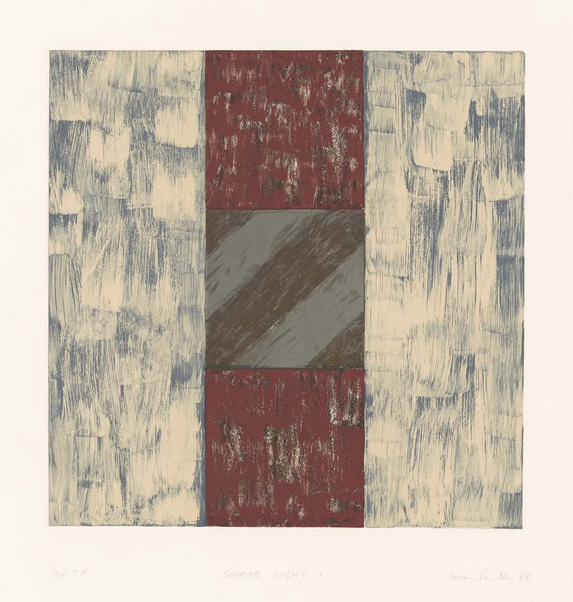 Square Light I by Sean Scully, print, 1988