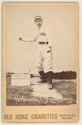 N. Hudson, Pitcher, St. Louis Browns, from the series Old Judge Cigarettes by Goodwin & Company, photograph, 1888