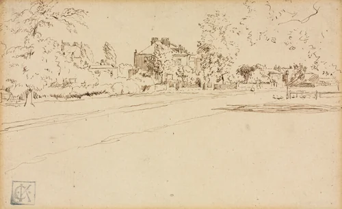 House in Hammersmith by Charles Samuel Keene, drawing, 1842-1891