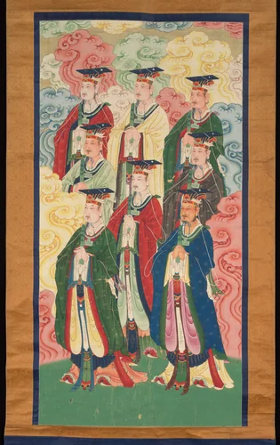 Eight Heavenly Emperors by Unidentified Artist, painting, 1368-1911