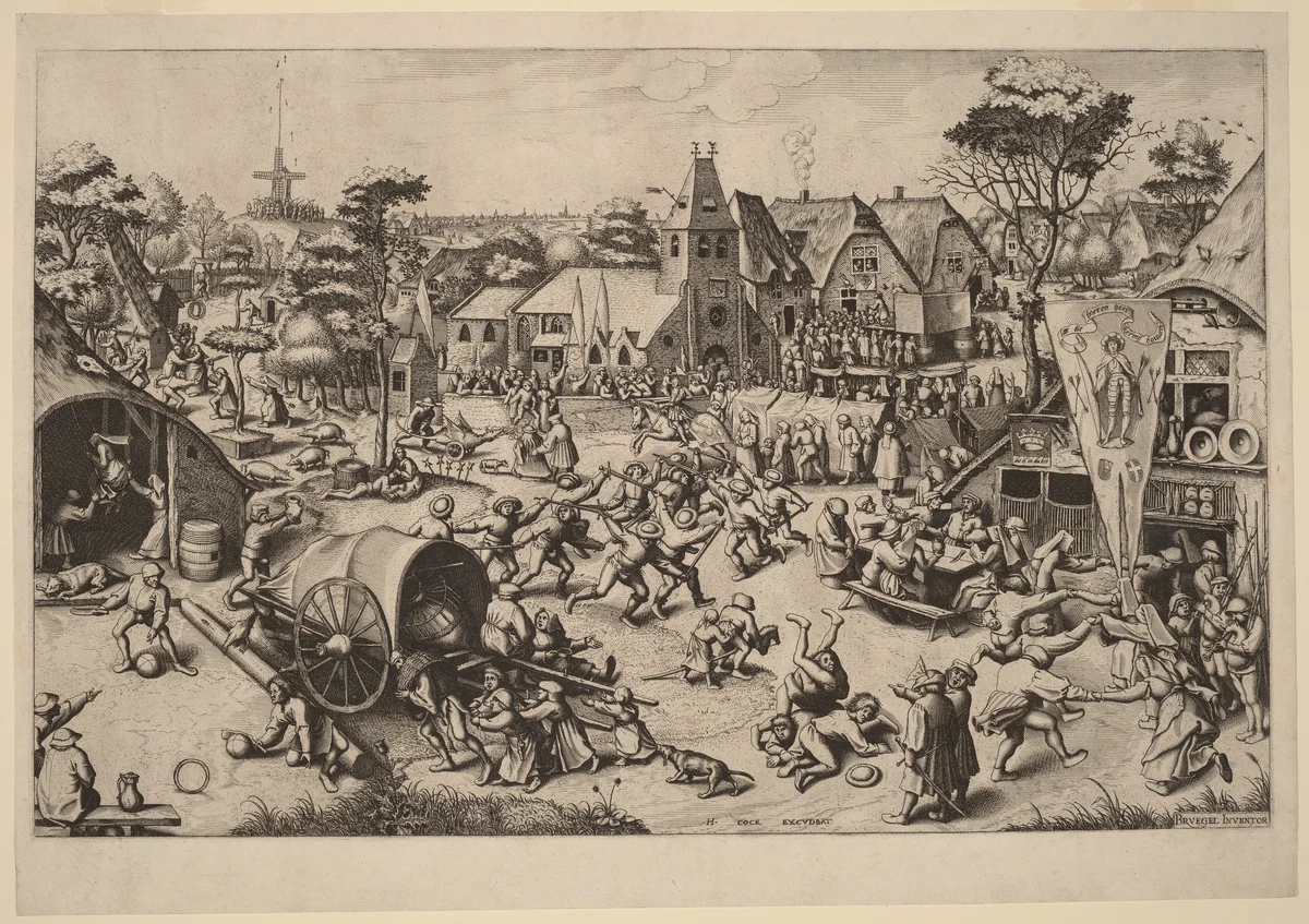 The Festival of Saint George by Johannes van Doetechum
Lucas van Doetechum
Pieter Bruegel, print, 1561