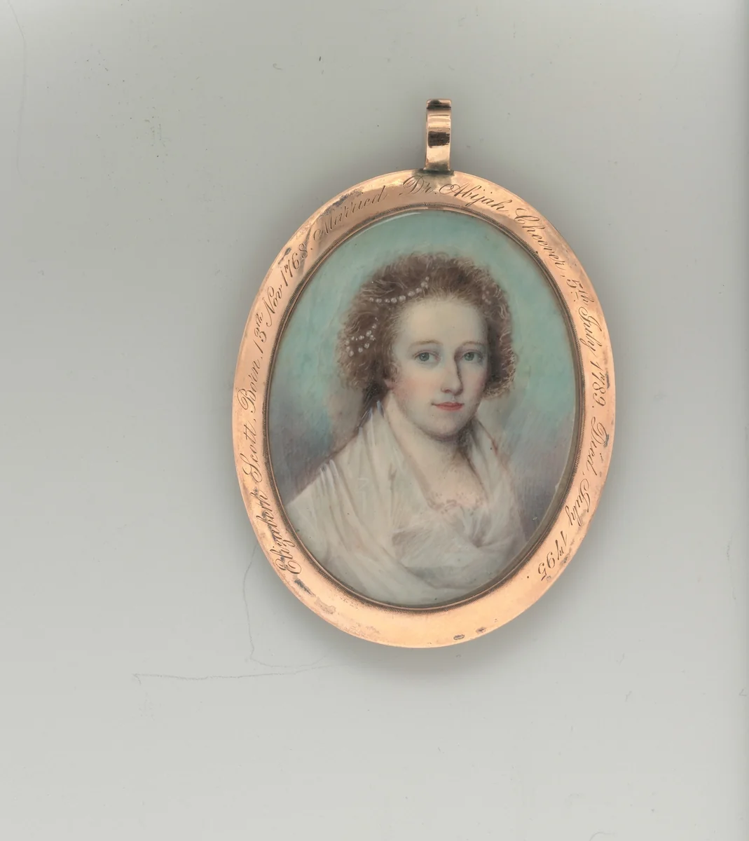 Mrs. Abijah Cheever (Elizabeth Scott) by Nathaniel Hancock, artwork, 1792-1798