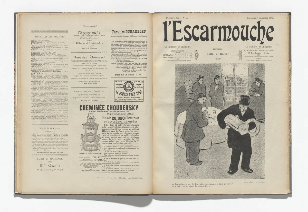 L'Escarmouche, no. 4 by Various artists, illustrated book, 1893