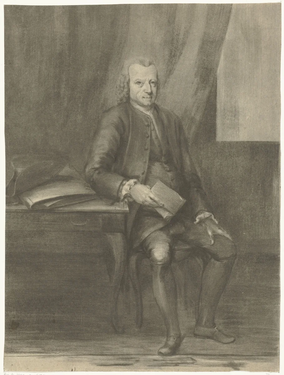 Zelfportret van Jurriaan Cootwijck by Jurriaan Cootwijck, print, 1724-1798