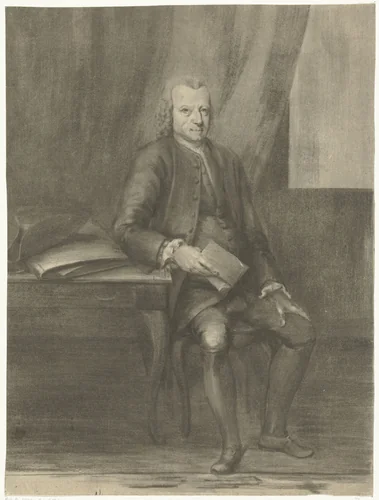 Zelfportret van Jurriaan Cootwijck by Jurriaan Cootwijck, print, 1724-1798