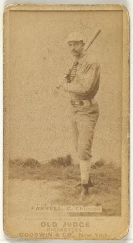 Charles Andrew "Duke" Farrell, Catcher, Chicago, from the Old Judge series (N172) for Old Judge Cigarettes by Goodwin & Company, photograph, 1888