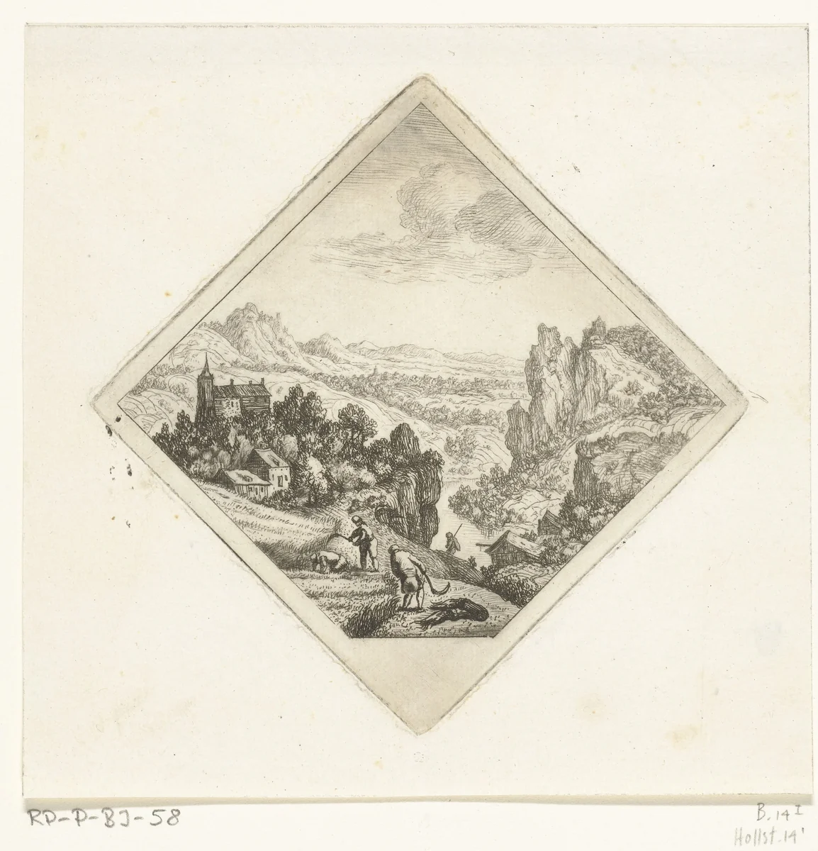 Zomer by Jan van Almeloveen, print, 1662-1683