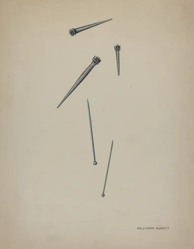 Nails and Pins by Wellington Blewett, index of american design, 1937