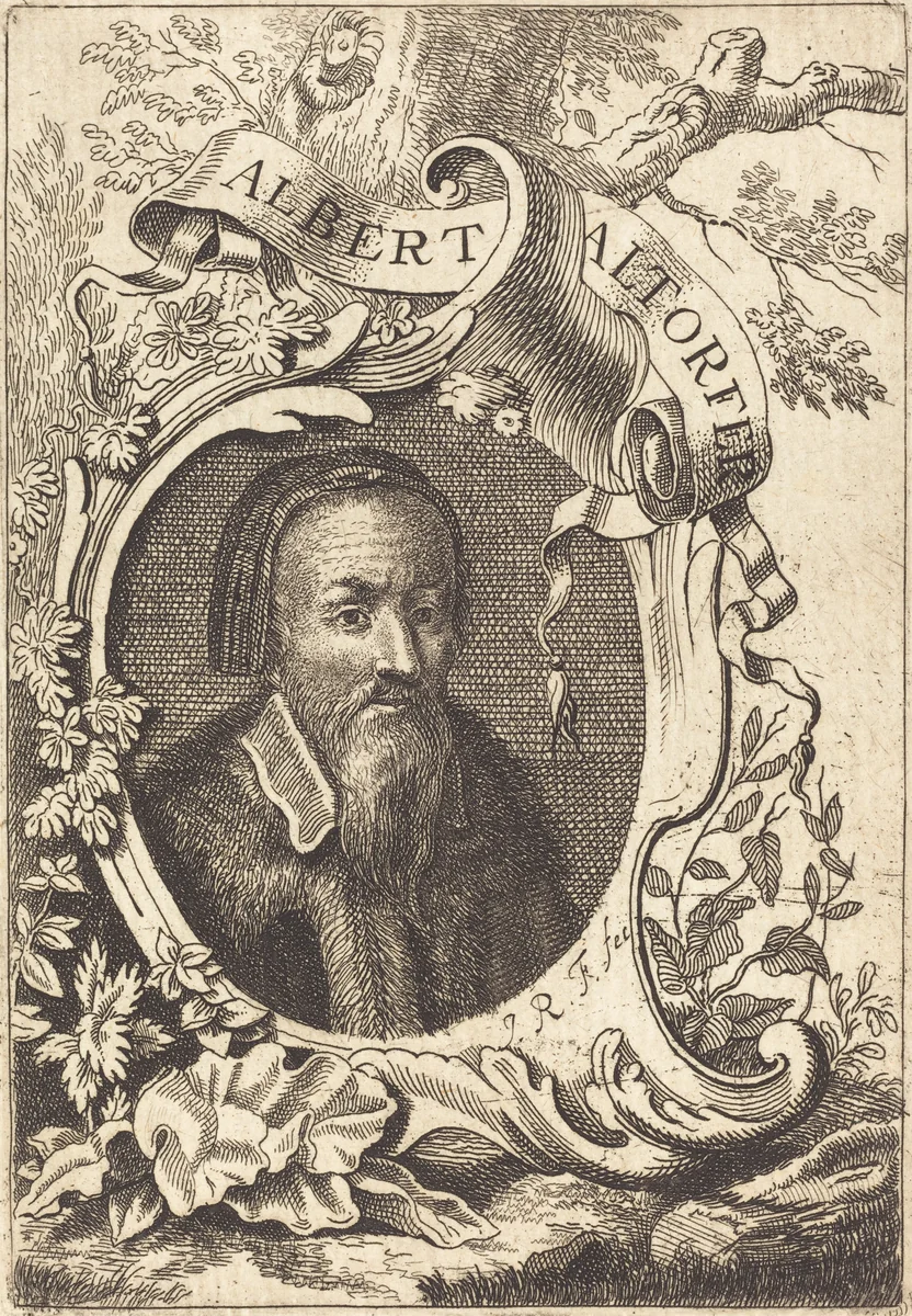 Albrecht Altdorfer by Jeremias Falck, print, 1619-1677