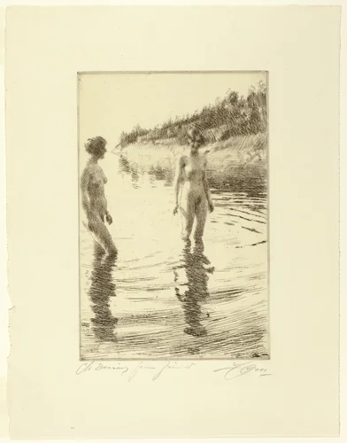 Shallow by Anders Zorn, print, 1913