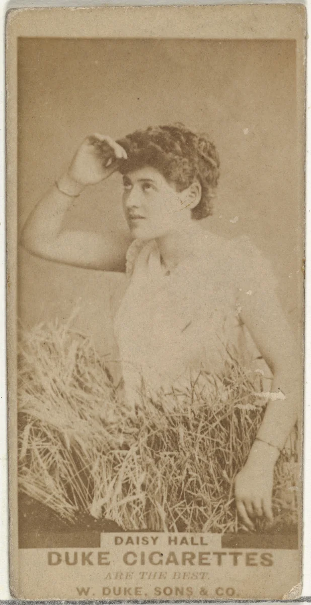 Daisy Hall, from the Actors and Actresses series (N145-7) issued by Duke Sons & Co. to promote Duke Cigarettes by W. Duke, Sons & Co., photograph, 1880-1889