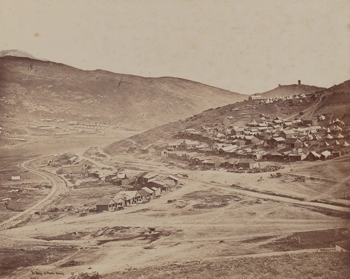 Village of Kadikoi by James Robertson; Felice Beato, photograph, 1855-1856