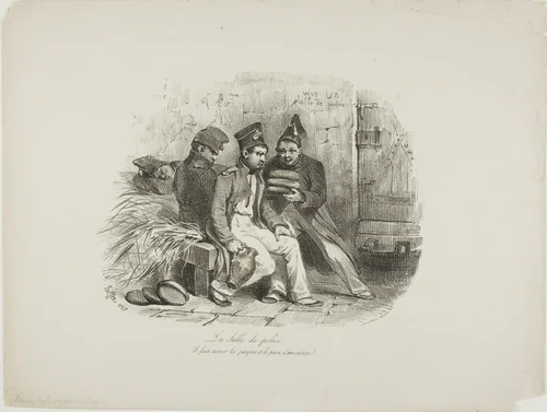 Military Prison by Denis Auguste Marie Raffet, print, 1827