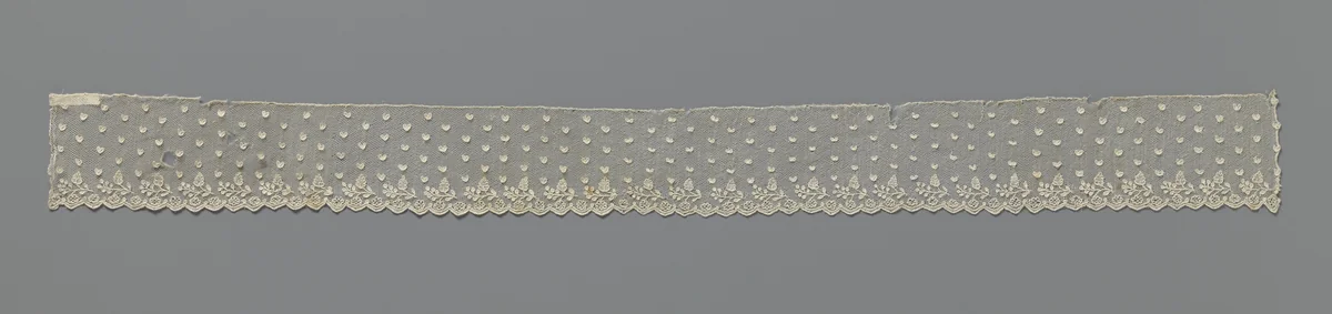 Strook naaldkant met hartjes by anonymous, other, 1790-1799