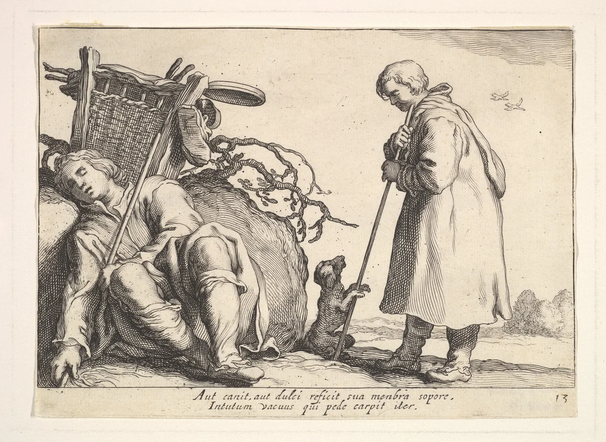 Pleasures of Occupation by Cornelis Bloemaert, print, 1610-1684