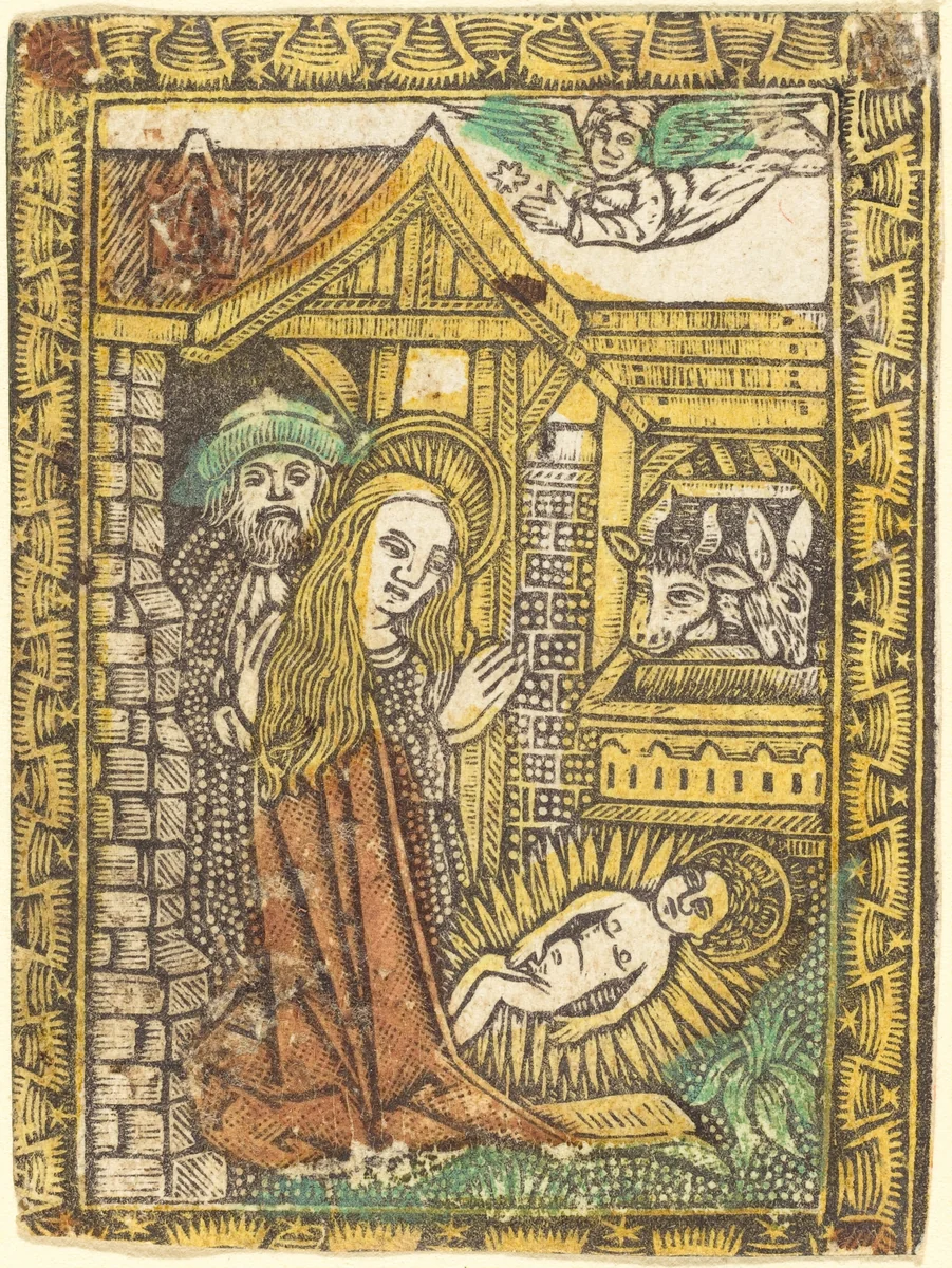 The Nativity by German 15th Century, print, 1470-1480