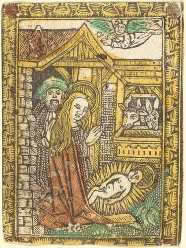 The Nativity by German 15th Century, print, 1470-1480