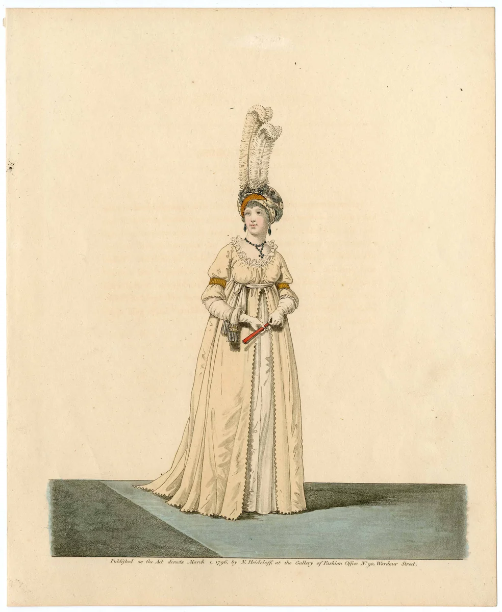 Fashion plate by Nicolaus Heideloff, artwork, 1796