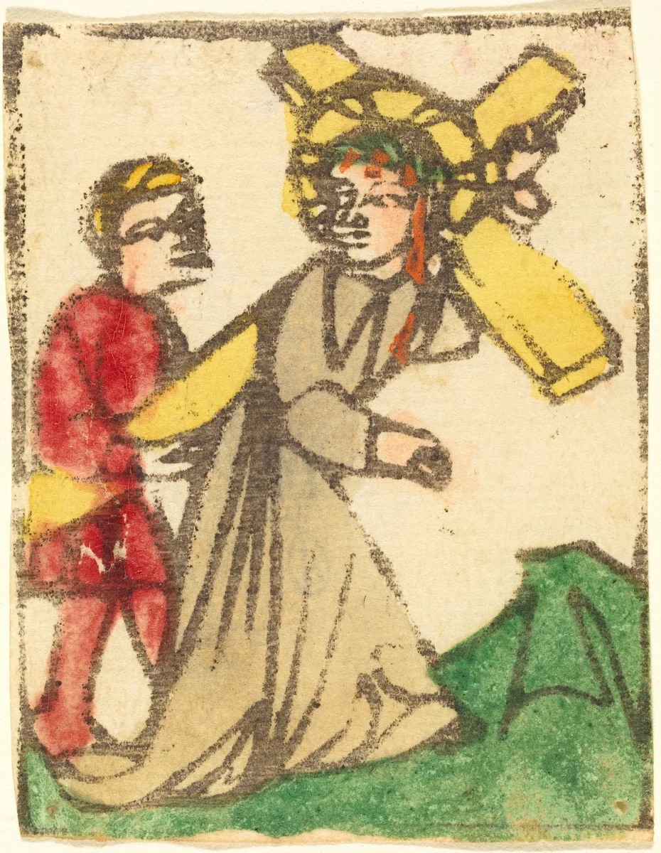 Christ Carrying the Cross by German 15th Century, print, 1425-1450