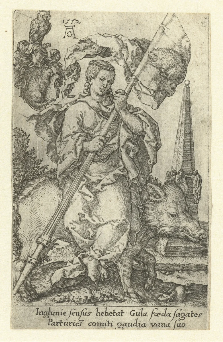 Vraatzucht by Unknown, print, 1552