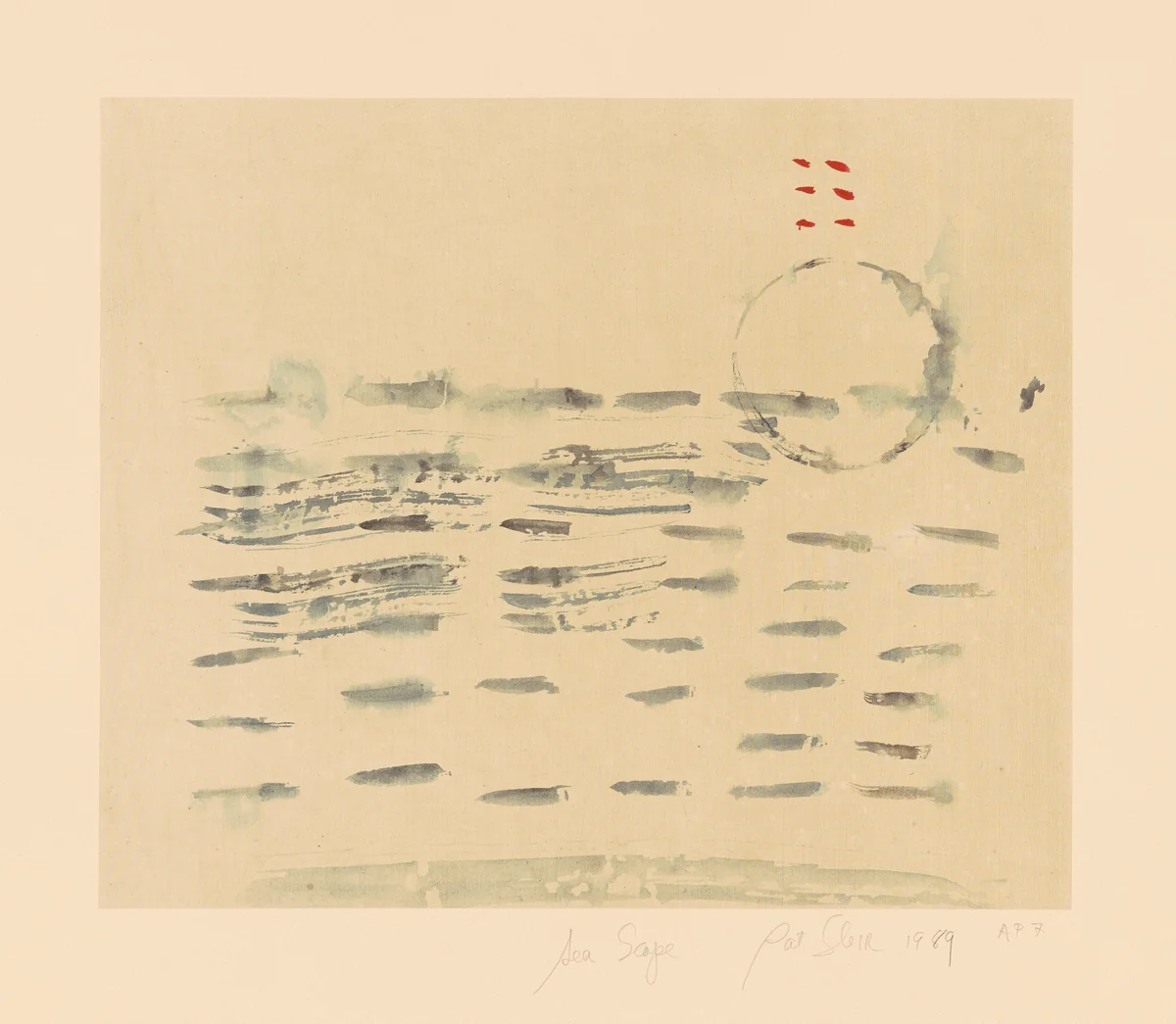 Seascape by Pat Steir
Hu Quiyun
Jiang Ming, print, 1988