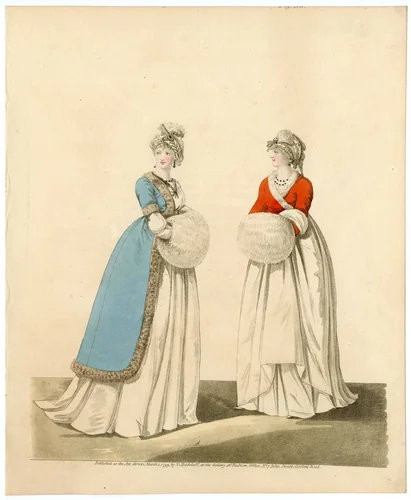 Fashion plate by Nicolaus Heideloff, artwork, 1799