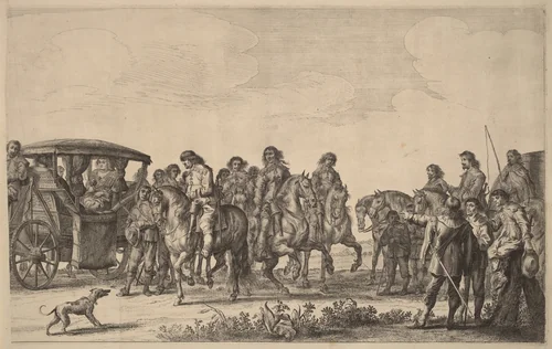 Entry of Marie de Medici into Amsterdam [plate 6 of 6] by Pieter Nolpe, print, 1638