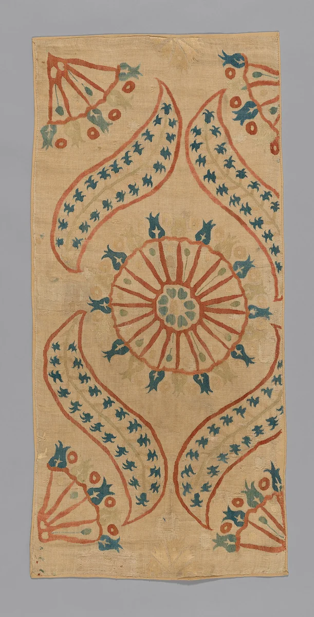 Fragment (Cushion Cover) by Turkey, textile, 1675-1700