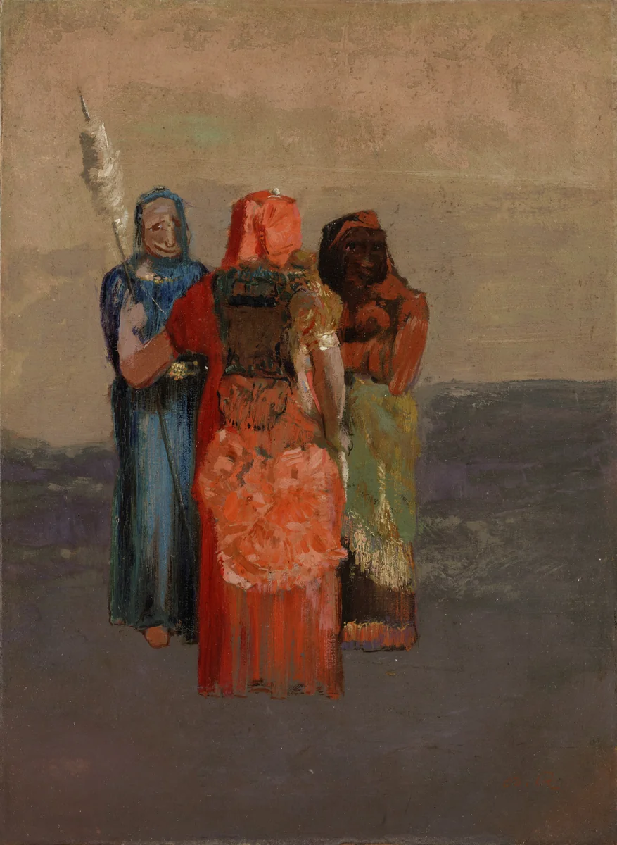 The Three Fates by Odilon Redon, painting, 1900