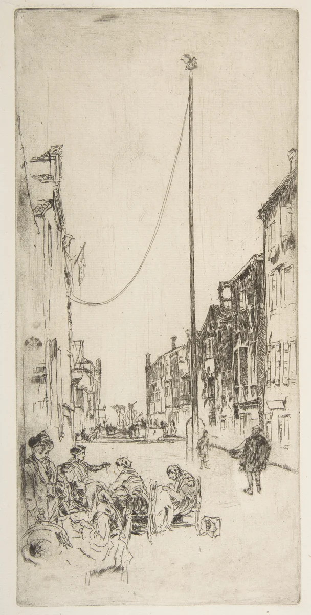 The Mast (The Venetian Mast) by James McNeill Whistler, print, 1879-1880