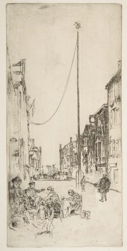 The Mast (The Venetian Mast) by James McNeill Whistler, print, 1879-1880