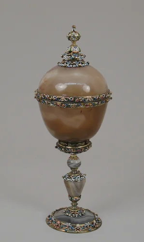 Cup with cover by Jeremias Sibenbürger, metalwork, 1645-1655