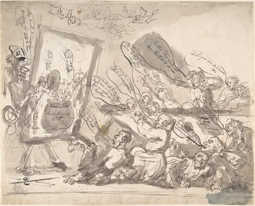 An Irish Howl by Thomas Rowlandson, drawing, 1794-1804